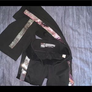 NWOT XS VS PINK reversible sequin leggings